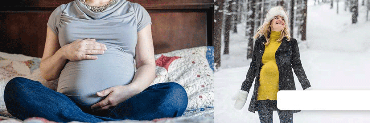 استایل خانم های باردار در روزهای سرد      
